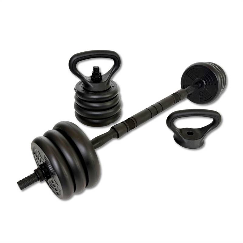 ASG Justerbart Viktset – 20 kg. Svart/Svart (20 Kg.)