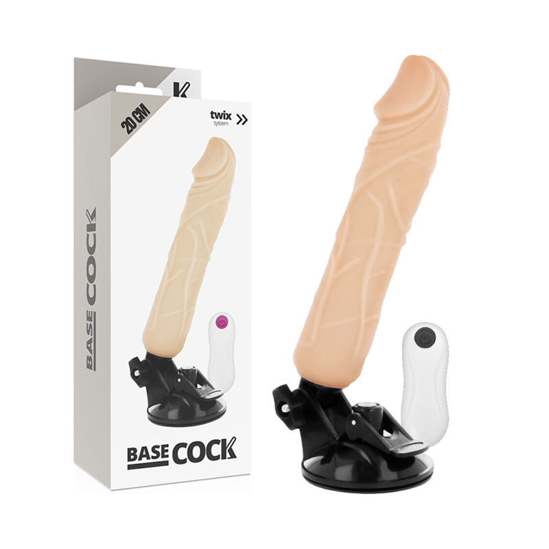 Realistisk vibrator med fjärrkontroll – 20 cm