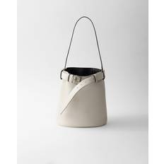 Prada Buckle leather bucket bag with belt