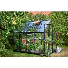 Halls Qube 68 F09818 Växthus 5,1 m², svart