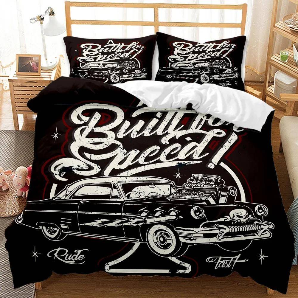 Engineering Vehicle Bedding Sets For Boys, Excavator Duvet Cover Set,Queen Comforter Cover,Playstation Designs, Bed Set For Teen AU Single 140x210cm