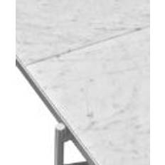 HANDVÄRK FURNITURE Dining Table 230 L: 230 x 96 cm - Stainless Steel/ White Marble