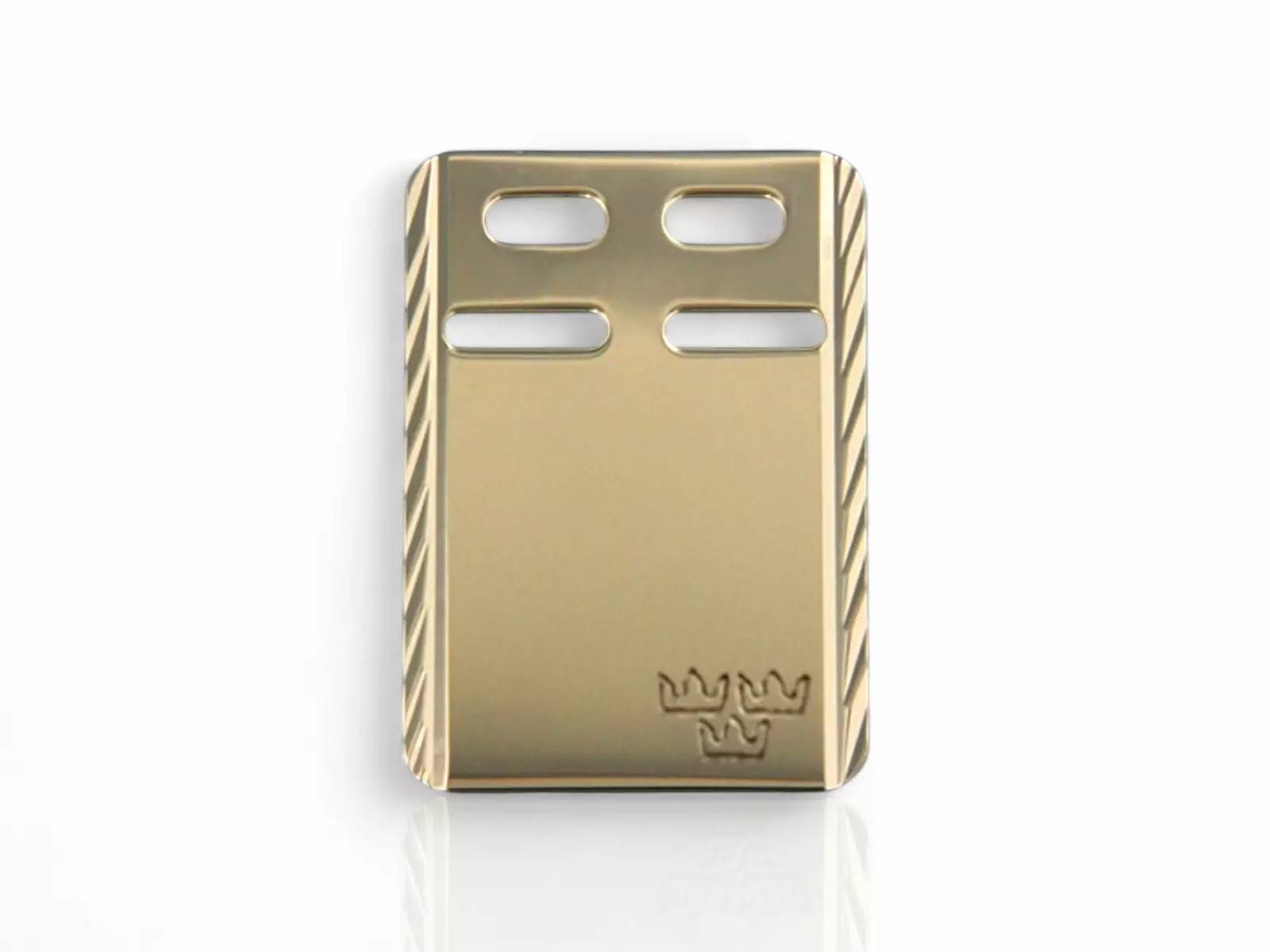 ID-Bricka Facetterad 18k 23mm