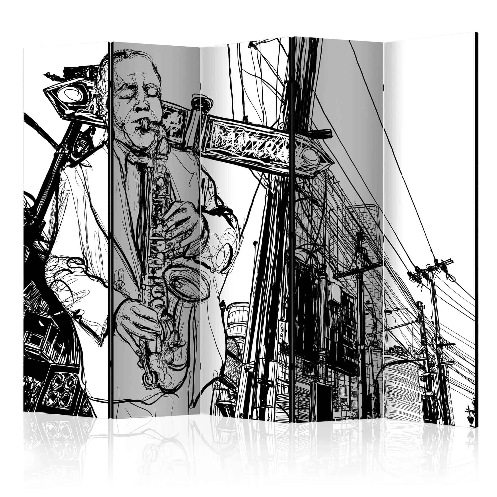 Skærmvæg Saxophone recital on Broadway II