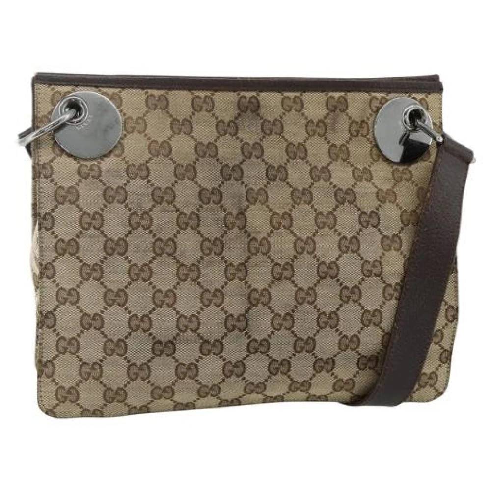 Gucci Vintage Pre-owned Vintage Skuldertaske - Vintage - unisex - Brun - ONE SIZE - Uld