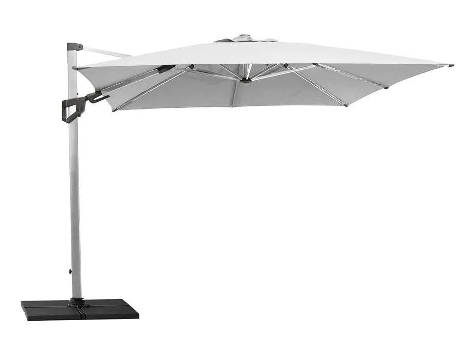 Cane-line Hyde luxe parasol Sølv 3 x 3 m