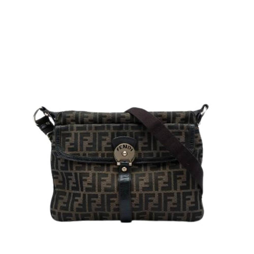 Fendi Vintage Pre-owned Canvas fendi-tasker - Vintage - Dame - Brun - ONE SIZE -