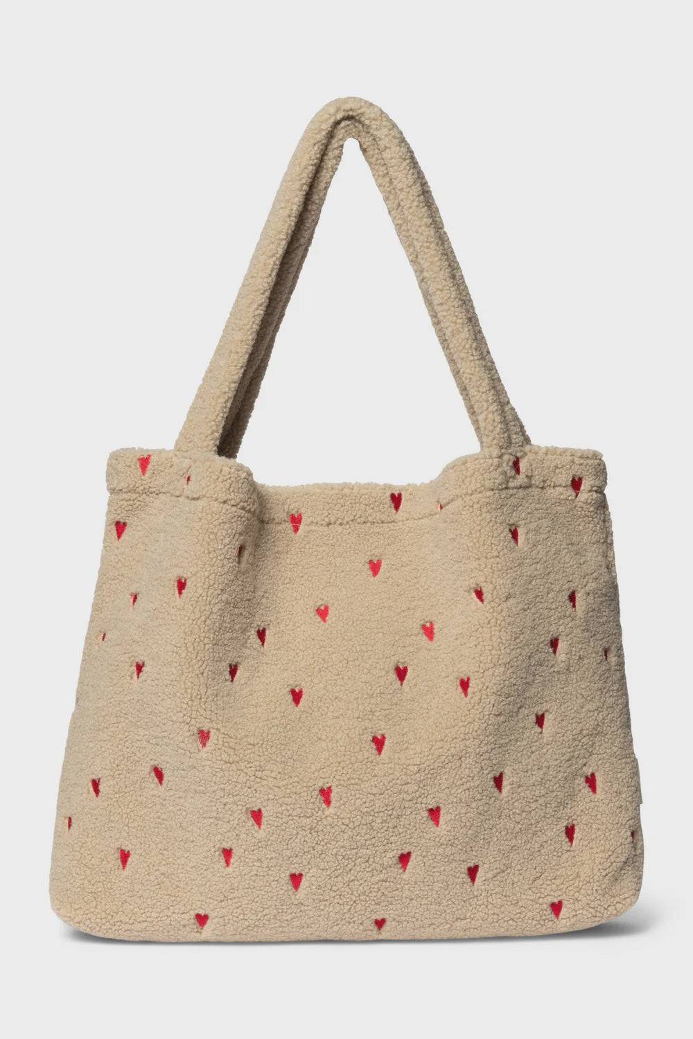 Studio Noos teddy mom bag hart rood
