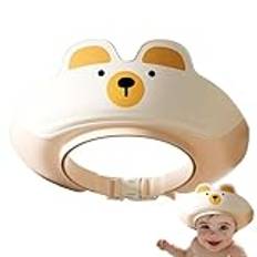 Toddler Shower Caps, Waterproof Shampoo Visor Hat, 3.15x8.66 Inches, Adjustable Foldable Bathing Cap, Soft Protection for Head, Eyes Ears, Kids and Babies (Multicolor)