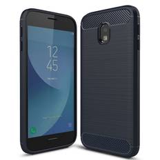 Børstet silikone cover Samsung Galaxy J5 2017 (SM-J530F)  - blå