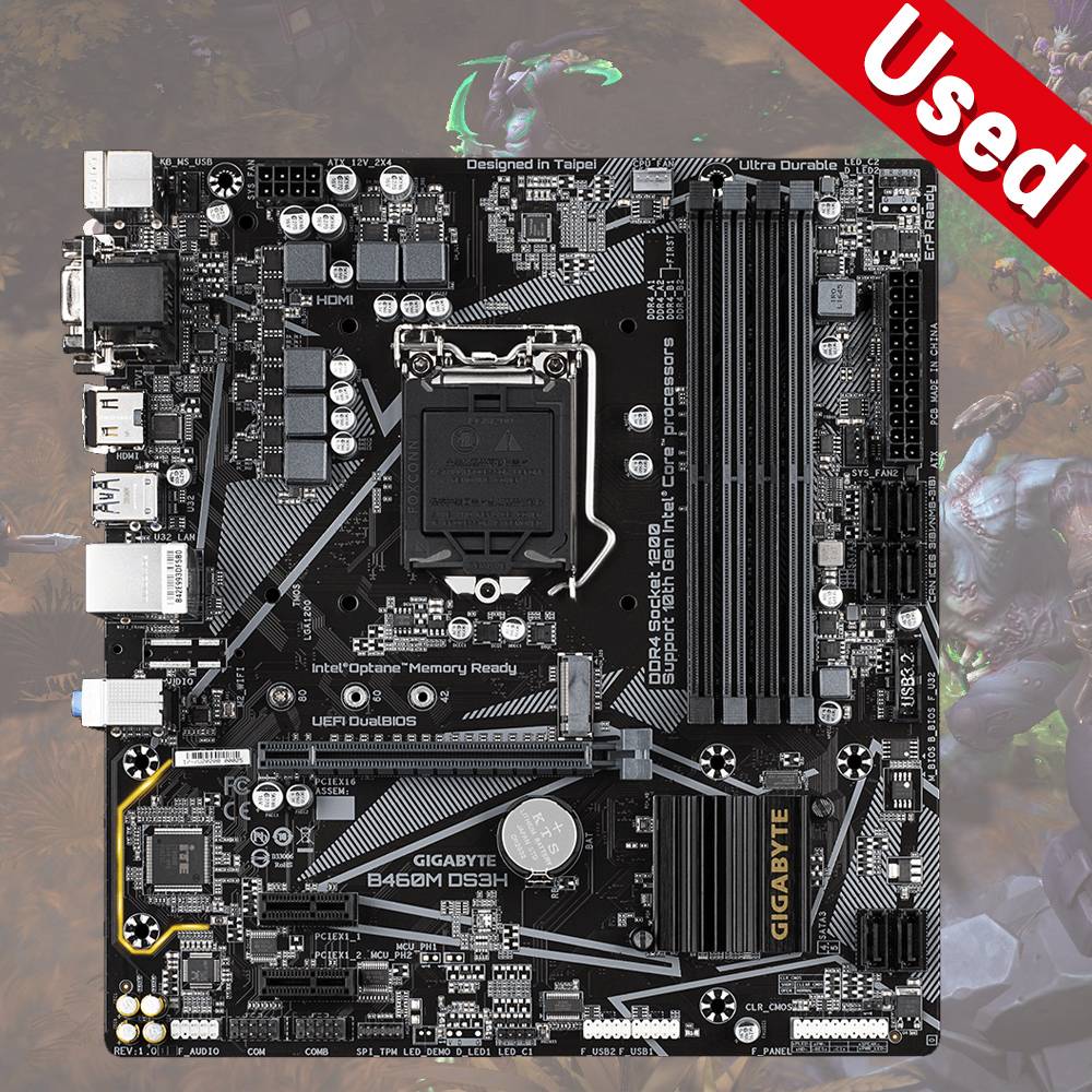 Gigabyte B460M DS3H  mATX Intel B460 DDR4  LGA 1200 CPU Motherboard
