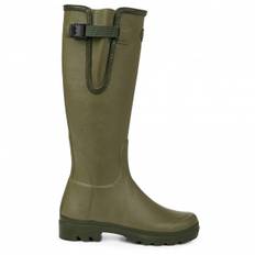 Le Chameau Women's Vierzon with Jersey Lining Gummistøvler Damer størrelse 42 farve olivengrøn