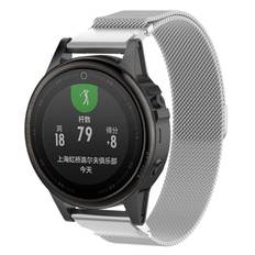 Armband Milanese Loop Garmin Fenix 6S Pro silver