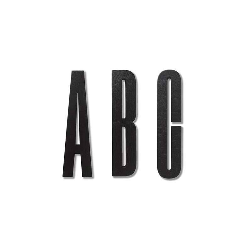 Design Letters Bogstaver – sort W