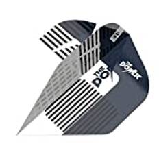 Target Darts Unisex Phil Taylor Power 9-fem Gen 9 Pro Ultra Dart Flights, Vit och Blå, No.6 UK