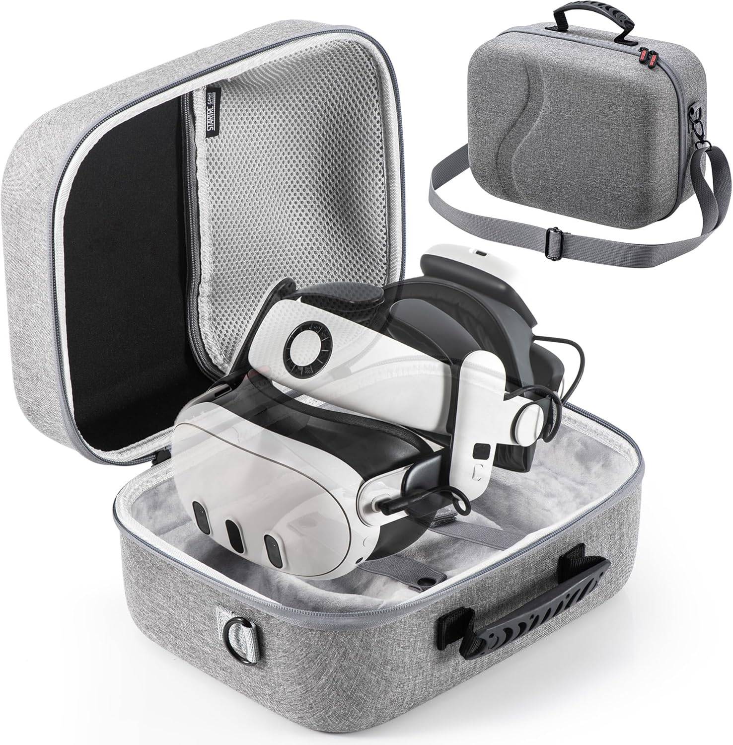 Carrying Case for Meta Quest 3,Hard Shell Travel Bag with Oculus Quest 3/BOBOVR S3 Pro Battery Head Strap and Other Accessories
