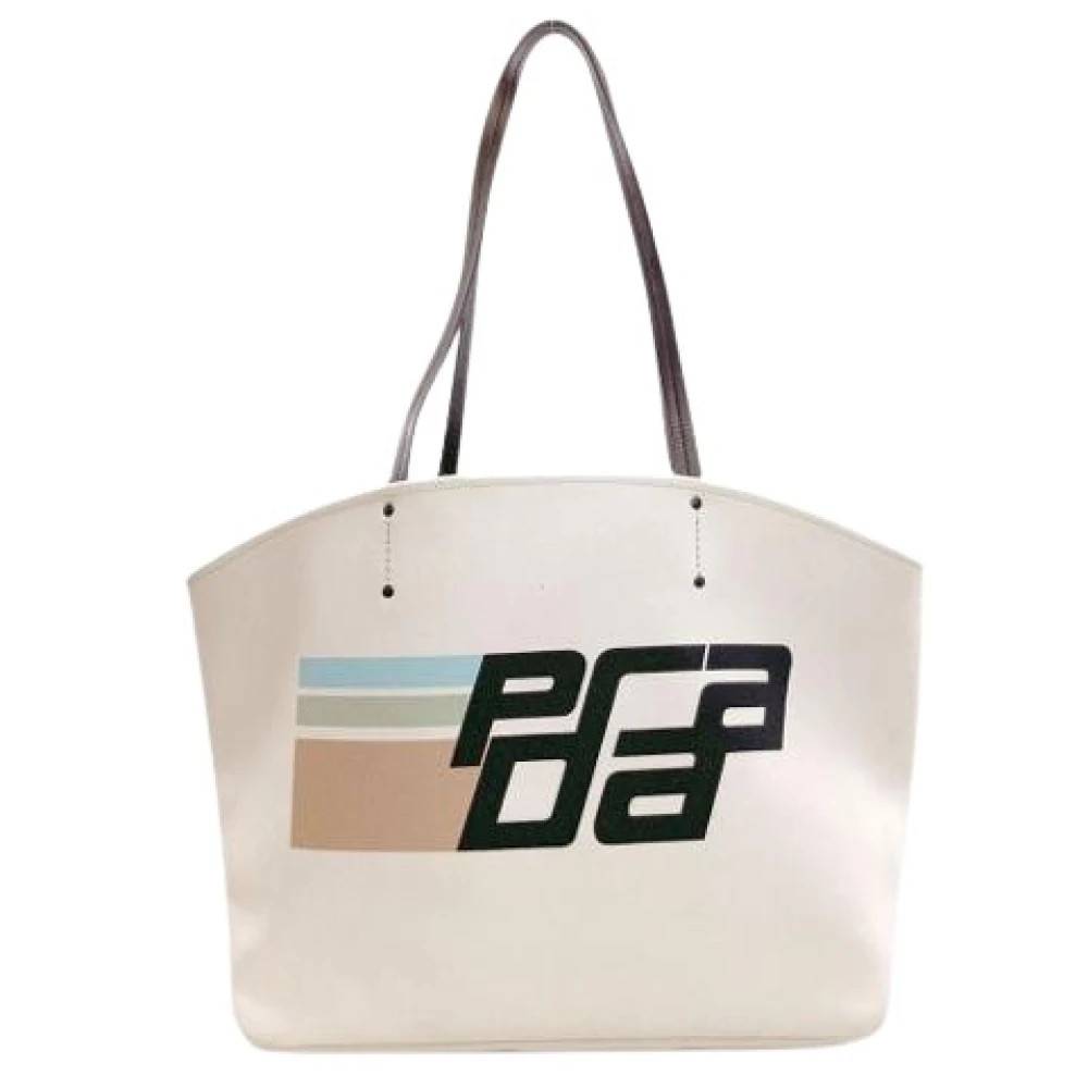 Prada Vintage Pre-owned Vintage Tote Bag - Vintage - Dame - Beige - ONE SIZE - Tyl