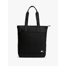 Essential Logo Strap Tote Bag - BLACK - One Size