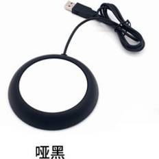 Usb trä korn kopp varmare värme dryck kopp värmare matta hålla dryck varmare kopp glasunderlägg bärbara - Dum svart