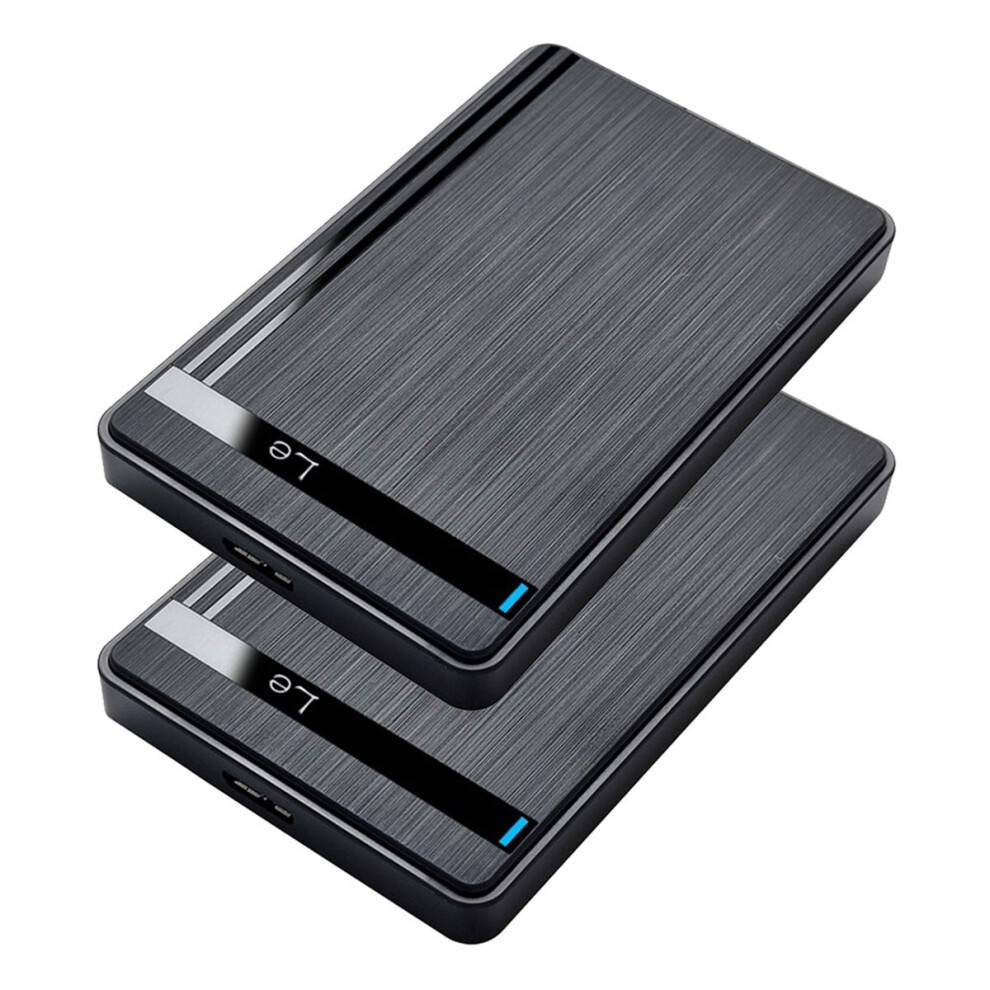 2 stk. 2,5" HDD SSD-kabinet USB 3.0 til ekstern harddisk-etui til bærbar stationær pc dataoverførsel