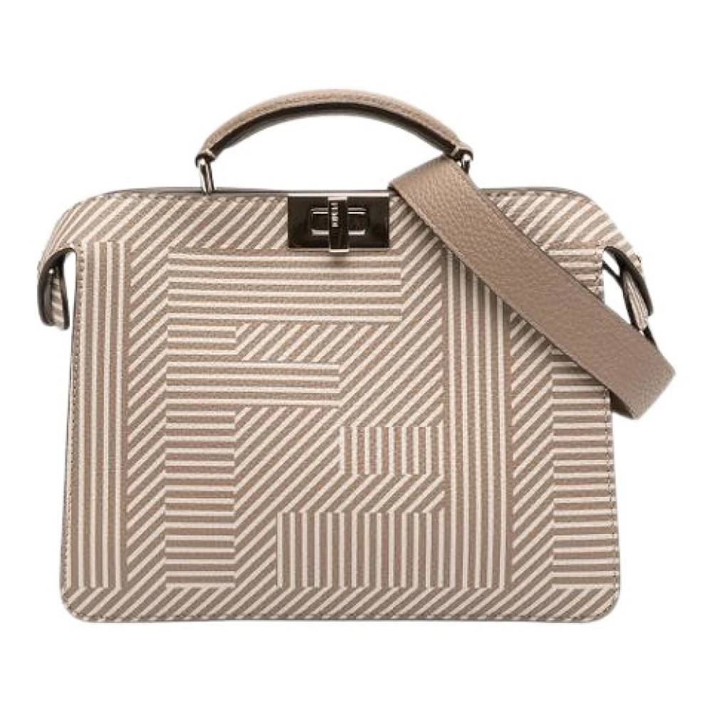 Fendi Vintage Pre-owned Peekaboo ISee U - Vintage - Dame - Brun - ONE SIZE - Læder