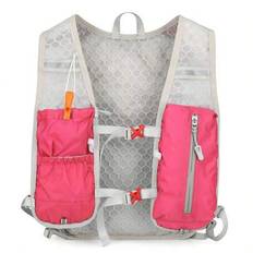 Running Vest, Hydration Vest Lightweight, Breathable And Sweatproof Running Backpack, Adjustable Running Hydration Vest For Trail Running Marathon Rac - Pink Only Backpack