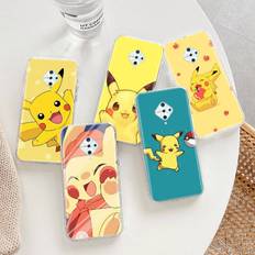 Transparent Case for Samsung A04 A14 A23 A34 A54 M23 M33 M52 M53 Realme Narzo 50 50I 50a Prime C35 C55 C30S 10 9 Pro K-90 Lovely Pikachu Realme C35 hjort