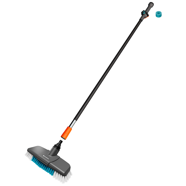 Gardena Cleansystem vaskesæt m. skaft og hård børste.