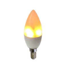 Flamlampa Kerte E14/E27 adapter, matt, 336LED, vit bas