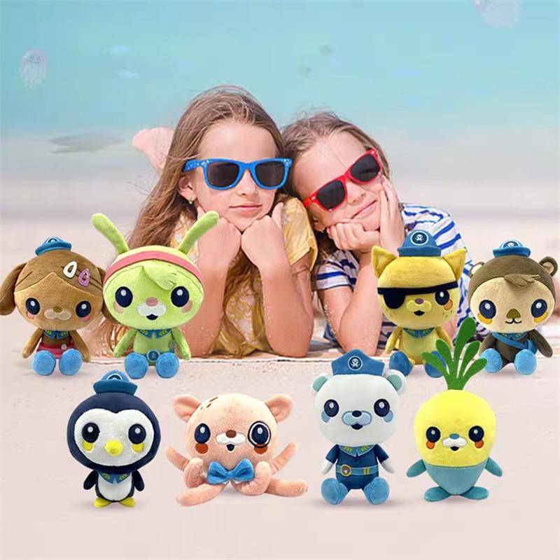 Original Octonauts Mjukisdjur Vegimal Barnacles Kwazii Peso Tweak Inkling Shellington Kawaii Tecknad Gosedjursdockor Barn
