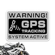 Smileshiney GPS Tracker Sticker,Bil Alarm Sticker, Bilskyltar Larmdekal 10 st, Billarmdekal, Bildekal Stöldskydd, GPS-spårningsvarningsdekaler, Bilsäkerhetsdekaler för bilar, Motorcykel, Cykel