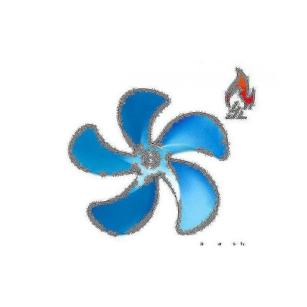 (Blue Only Fan Blades) Log Burner Heat Powered Fan Fireplace Fan Wood Burning Stove Wood Stove Fan