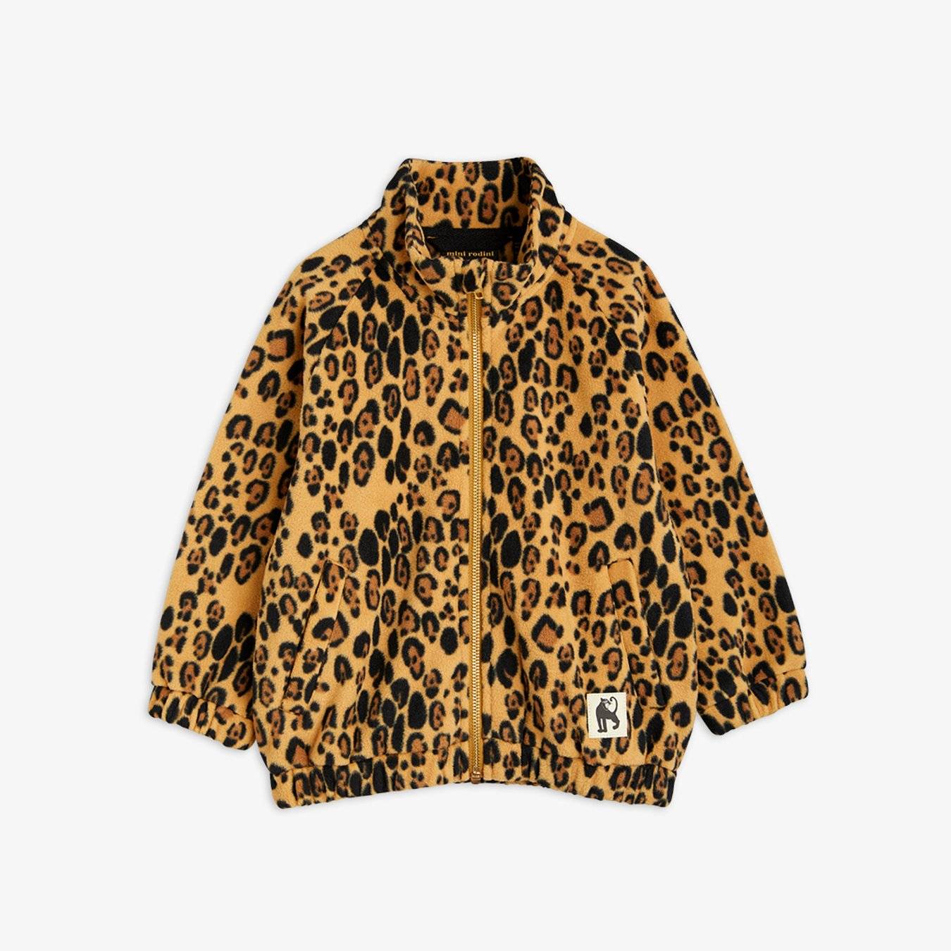 Leopard Fleecejacka - Beige (116/122)