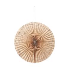 Broste Copenhagen Stella rosette adventstjärna L Ø60 cm Natural-forest green - Beige