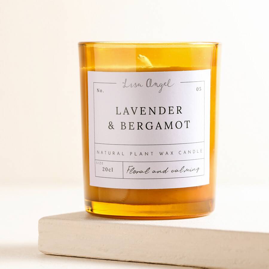 Lavender and Bergamot Jar Candle - white/yellow - one size