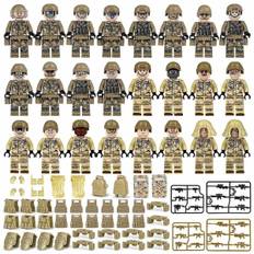 Militär Minifigurer Set, Armé Soldat Byggstenar Leksaker, Swat Minifiguren Serie
