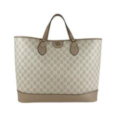 Gucci Vintage, Pre-owned, unisex, Beige, ONE SIZE, Uld, Pre-owned Stof gucci-tasker