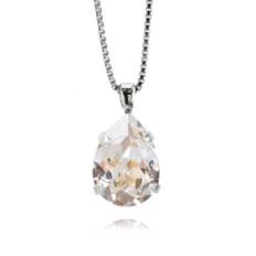 Caroline Svedbom Halsband Mini Drop Crystal (Rhodium)