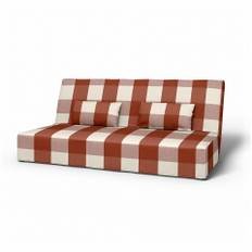 IKEA - Beddinge Sofa Bed Cover, Terracotta, Linen - Bemz