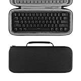 GEEKRIA 60 % kompakt tangentbordsfodral, hårt skal resväska för 61 tangenter datortangentbord, kompatibel med SteelSeries Apex Pro Mini, Razer Huntsman Mini, RK Royal KLUDGE RK61