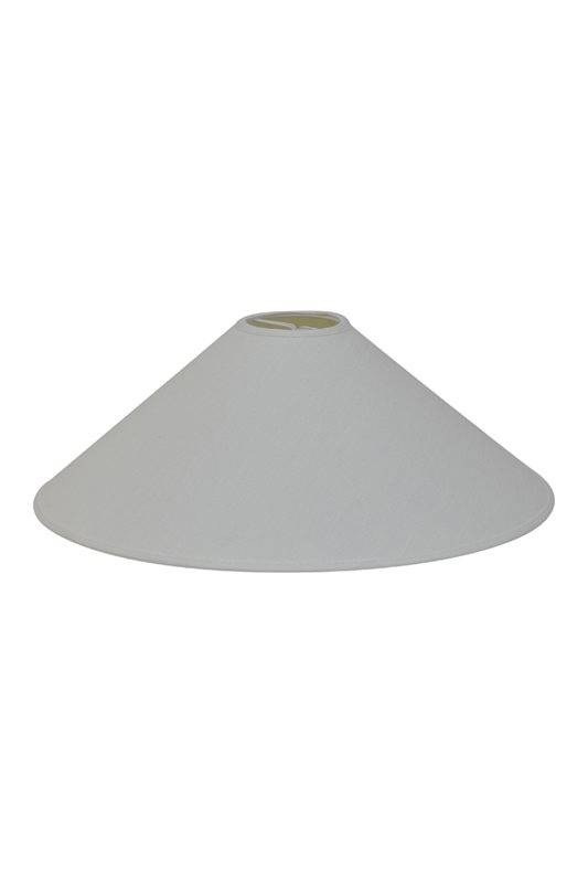 Hallbergs Belysning Carolin lampskärm 25 cm, Vit Linne