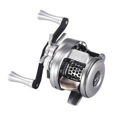 Fishing Reel Casting Reel Baitcaster 7.6:1 High Speed Reel with Magnetic Brake for Left Hand silver