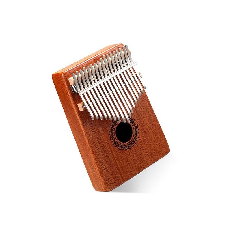 Protable 17 tangenter kalimba tumme piano finger trä musikinstrumentperfekt för musikälskare, nybörjare, barn hemma