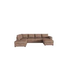 Taberk Bäddsoffa med Divan och Schäslong 4-sits i Bouclé - Rosa divan