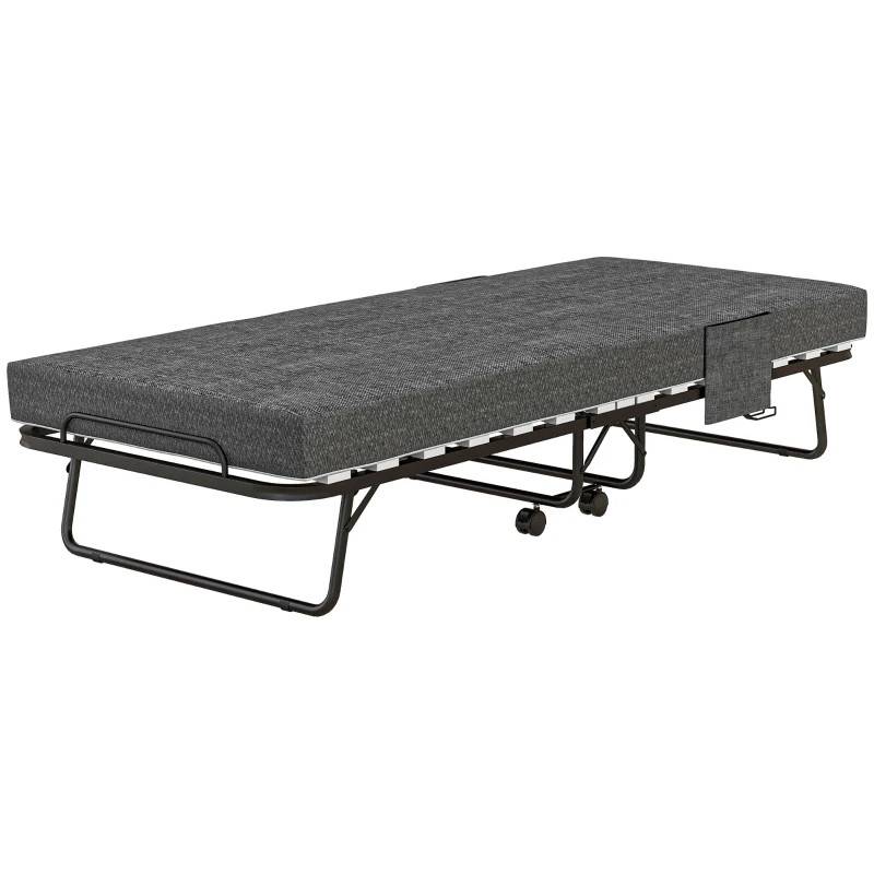 Hopfällbar säng med madrass 190 cm