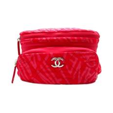 Chanel Vintage, Pre-owned, Dam, ONE Size, Förhandsägd quiltad bältesväska med dragkedja