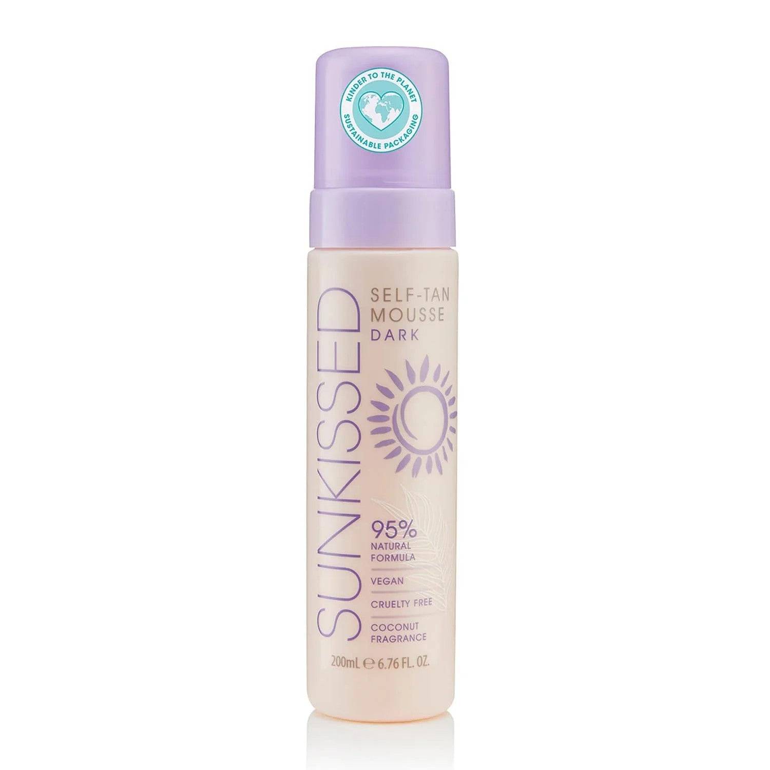 Sunkissed Mousse autoabbronzante cocco scuro 200 ml — Spray autoabbronzante