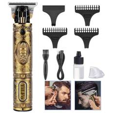Hårtrimmer för män, professionell elektrisk skägg trimmer för män, skägg rakapparat, USB uppladdningsbar Brostyle hårtrimmer, tyst för barn, familj och frisörsalong