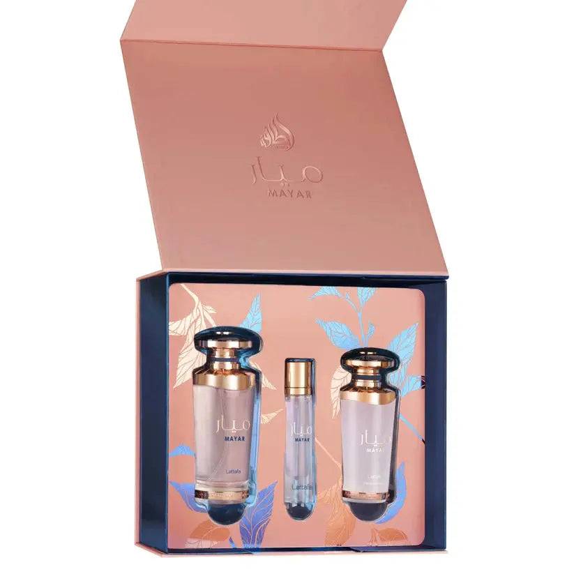 Mayar Gift Set 100ml + 12ml + Hairmist Lattafa