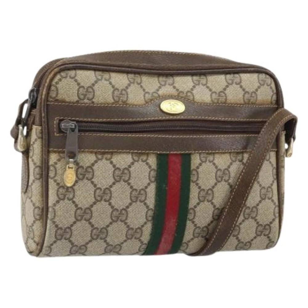Gucci Vintage Pre-owned Skuldertaske - Vintage - Dame - Beige - ONE SIZE - Uld